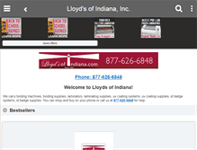 Tablet Screenshot of lloydsofindiana.com